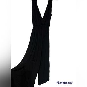 Saints 21 Medium Black Romper Assymetrical Side Slit Leg Playsuit Jumper NWT